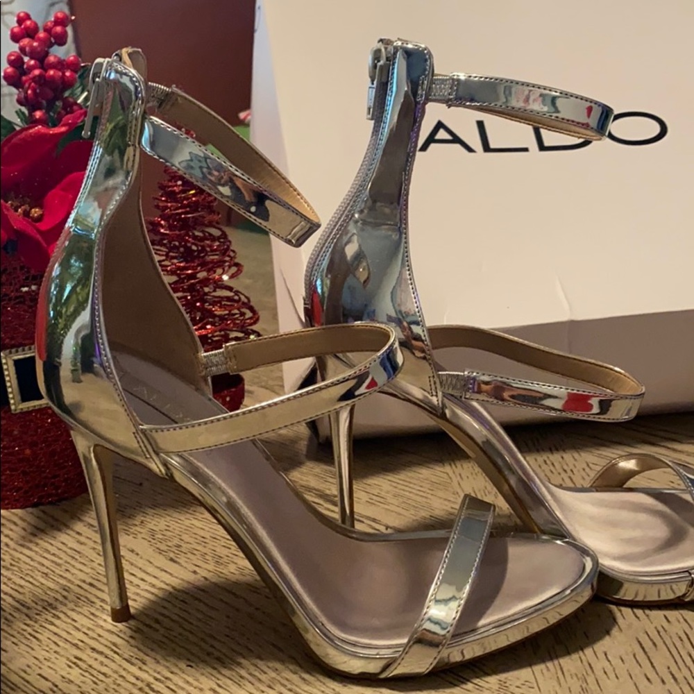 ALDO Jamaica Sliver 3 Strap Heels